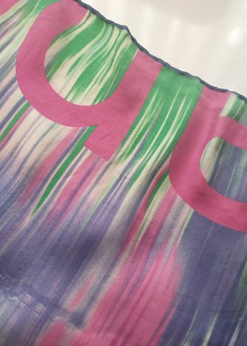 Pastel Çok Renkli Kadın Fular - Görsel 6