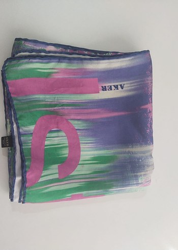 Pastel Çok Renkli Kadın Fular - Görsel 10