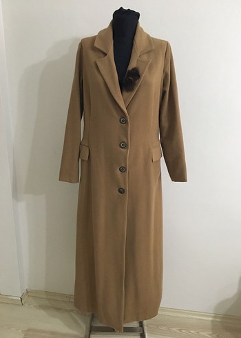 Bej Uzun Kadın Kaban - Görsel 2