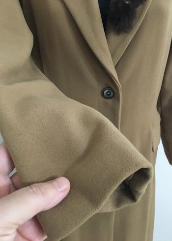 Bej Uzun Kadın Kaban - Görsel 4