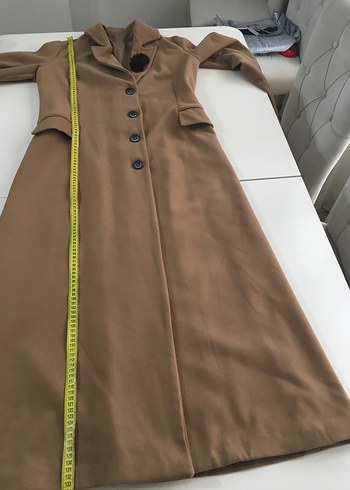 Bej Uzun Kadın Kaban - Görsel 14