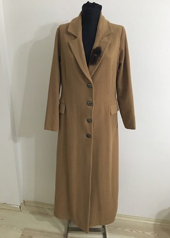 Bej Uzun Kadın Kaban - Görsel 6