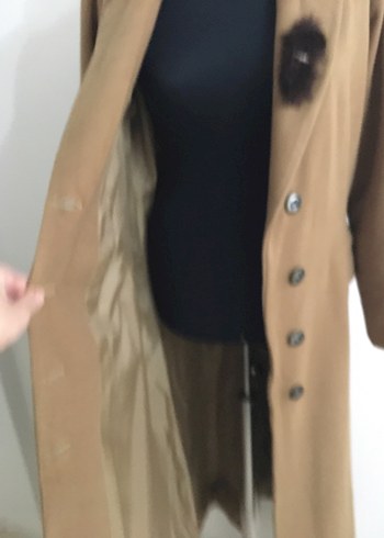 Bej Uzun Kadın Kaban - Görsel 10