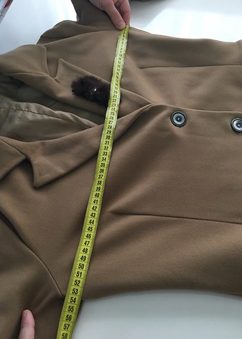 Bej Uzun Kadın Kaban - Görsel 15