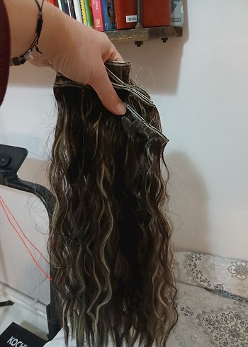 Bej ve Gri çıt çıtlı saç - Görsel 3