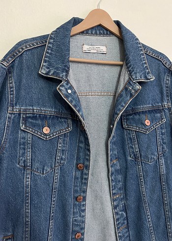38 Beden Dilvin Jeans Düğmeli Mavi Kadın Denim Ceket