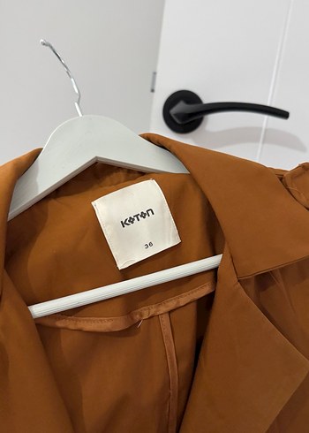 Kadın KahverengiTrençkot - Görsel 4