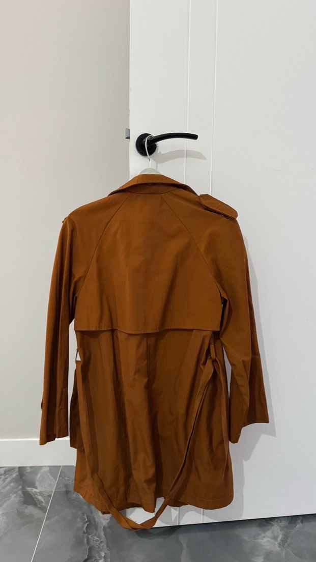 Kadın KahverengiTrençkot - Görsel 3