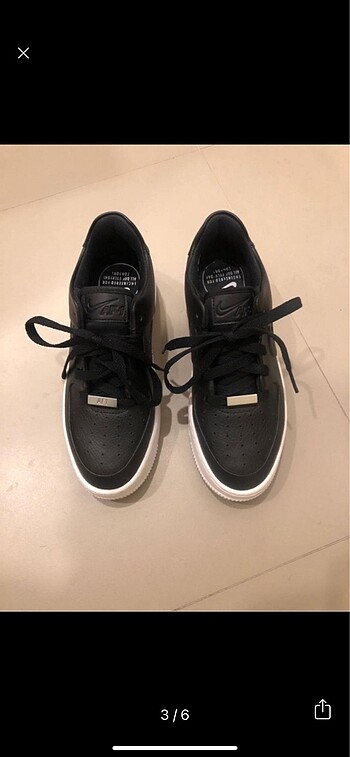 37,5 Beden siyah Renk Nike Air Force 37,5 numara