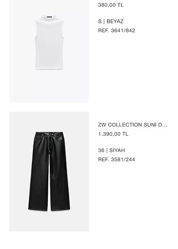 Zara Zara deri pantolon