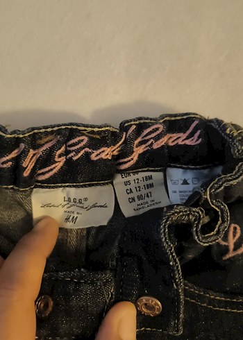 Nakışlı Kız Çocuk Kot Etek - Görsel 2