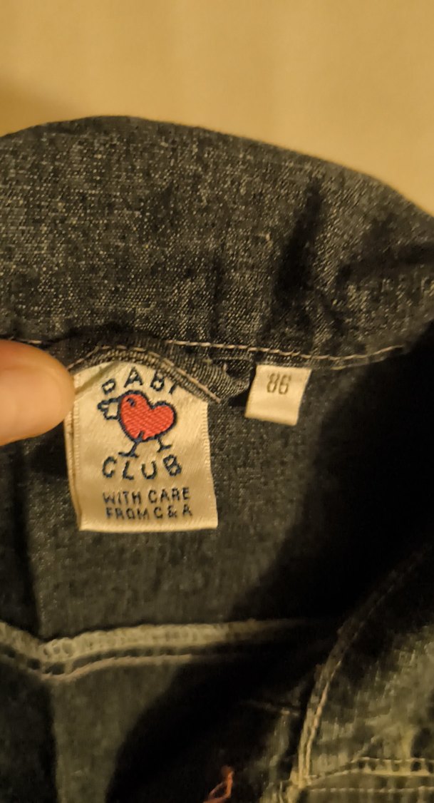 Kız Çocuk Nakışlı Düğmeli Kot Ceket - Görsel 3