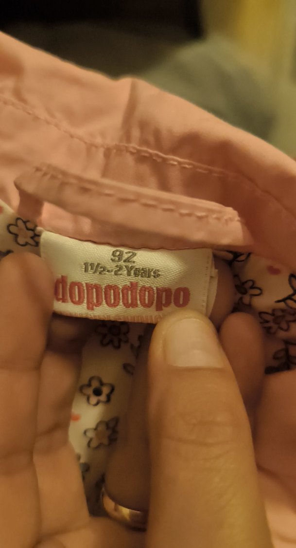 Kız Çocuk Pembe Düğmeli Trençkot - Görsel 4