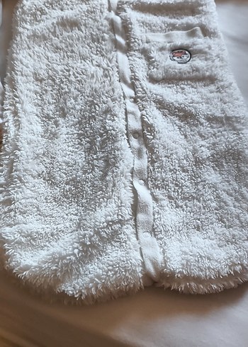 Kapüşonlu Beyaz Kürklü Bebek Kız Tulumu 2li fiyat - Görsel 3