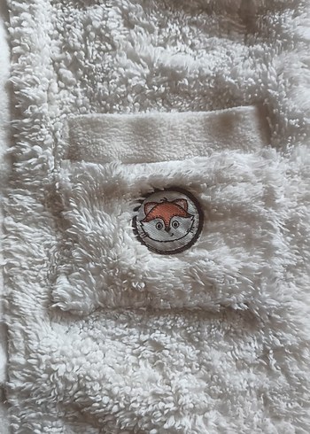 Kapüşonlu Beyaz Kürklü Bebek Kız Tulumu 2li fiyat - Görsel 6