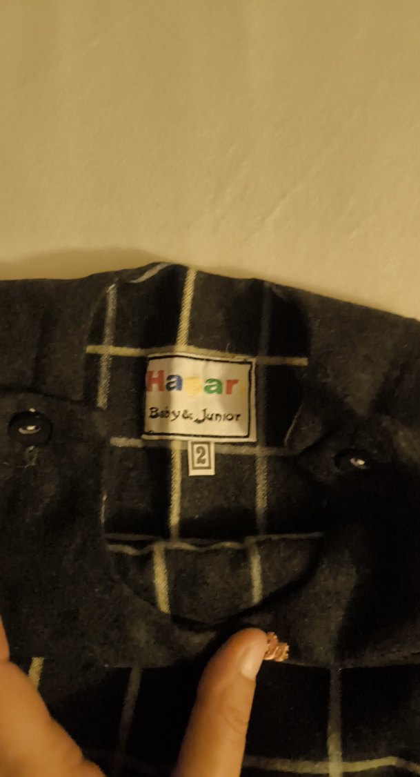 Nakışlı Siyah Kareli Kolsuz Kız Elbisesi - Görsel 2