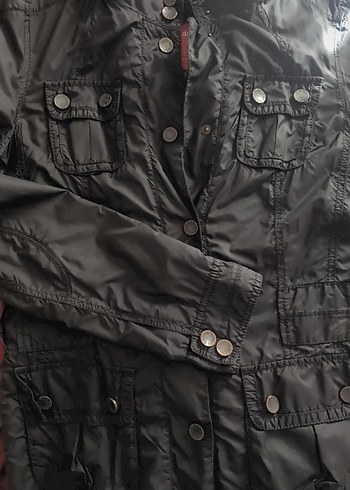 Diyah Vintage Biker Kadın Yağmurluk - Görsel 5