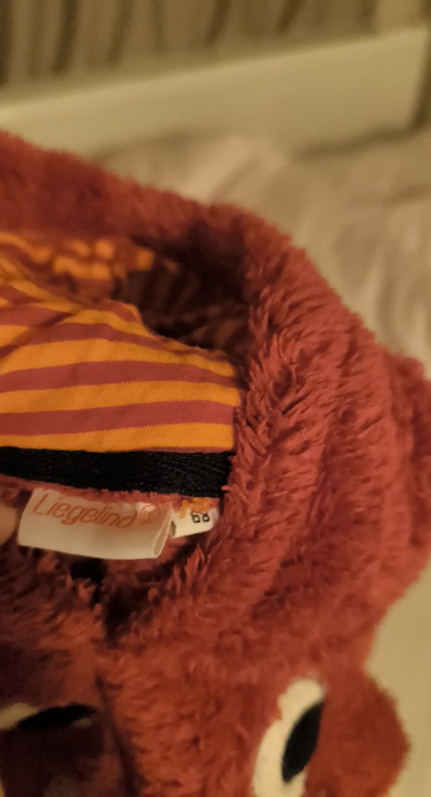 Bordo Leopar Desenli Tüylü Kedi Kıyafeti - Görsel 2