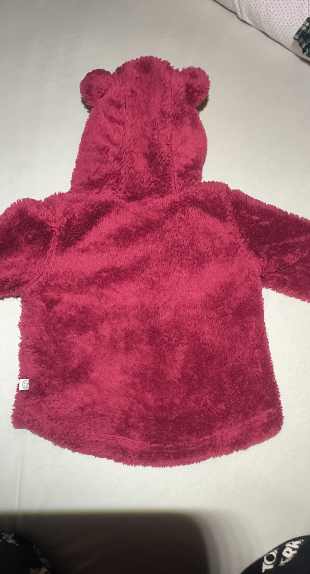 Bordo Leopar Desenli Tüylü Kedi Kıyafeti - Görsel 3