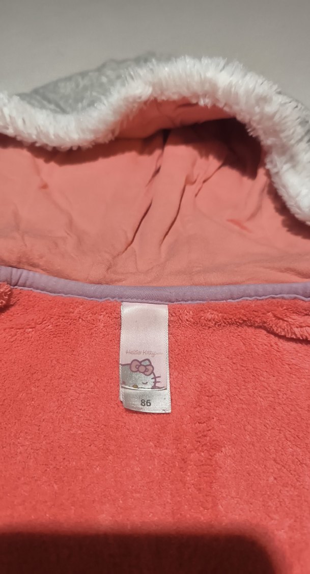 Kız Çocuk Gri Kapüşonlu Sweatshirt 1-2 yaş - Görsel 3