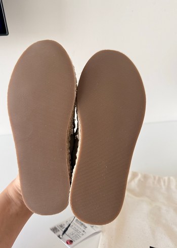 Zara Bej Süet espadril