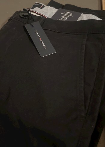 Tommy Hilfiger Siyah Duz Pantolon