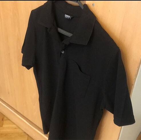 s Beden Polo yaka siyah basic tshirt