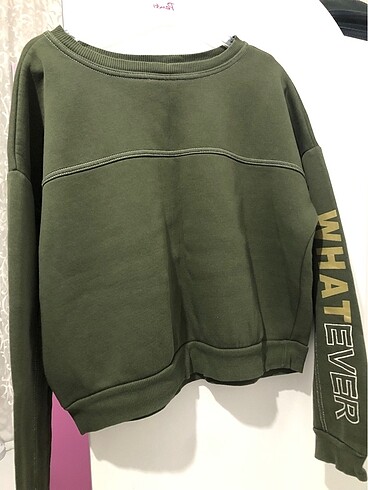 Kalın bisiklet yaka sweatshirt