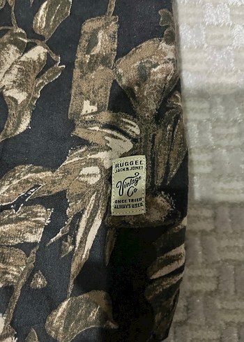 Desenli Vintage Gömlek - Görsel 3