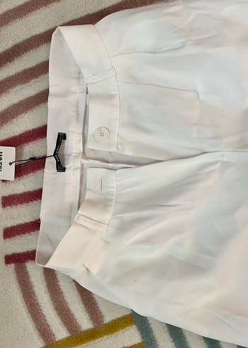 Beyaz Kadın Kumaş Pantolon - Görsel 2