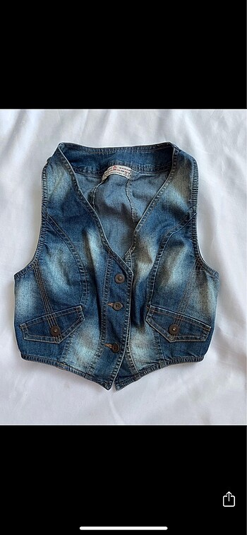 American Vintage Y2K Vintage Crop Kot Yelek