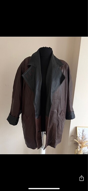 Vintage Hakiki Deri Ceket 80ler