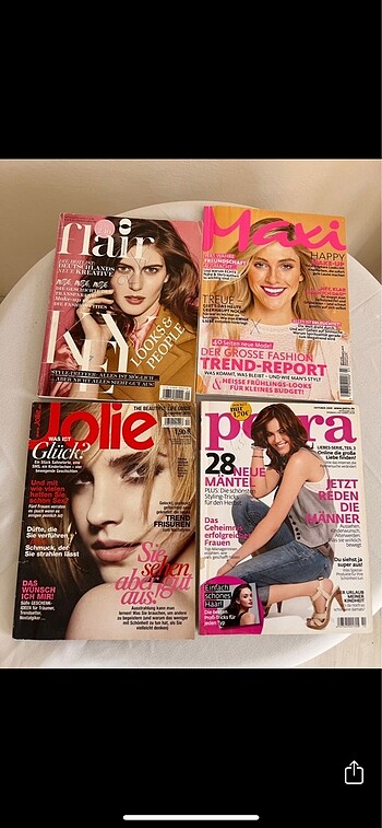 Beden Renk Almanca Glamour Joy Myself Moda Dergi