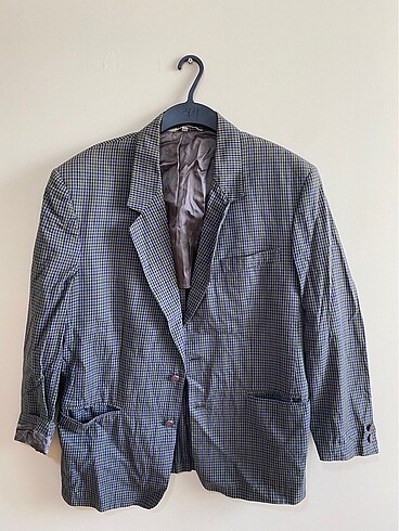 Ekoseli Vintage blazer ceket