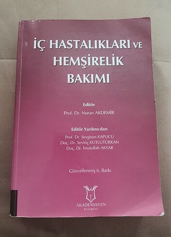 İç hastalıkları hemşirelik kitabı