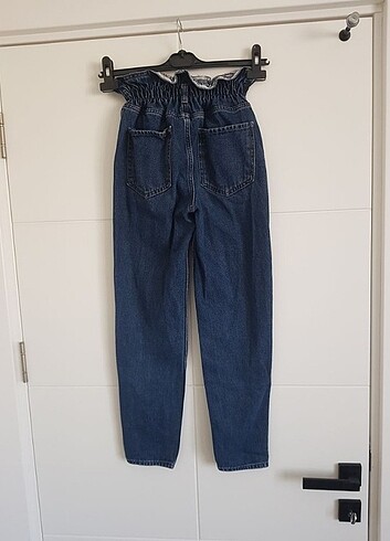 28 Beden mavi Renk Pantolon / mom jean