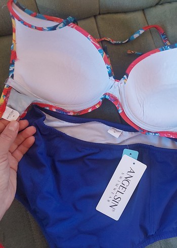 Kom Şık Yüksek Bel Destekli Bikini - Görsel 4