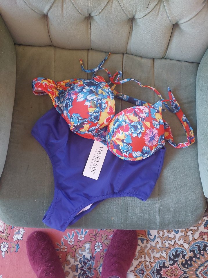 Kom Şık Yüksek Bel Destekli Bikini - Görsel 5