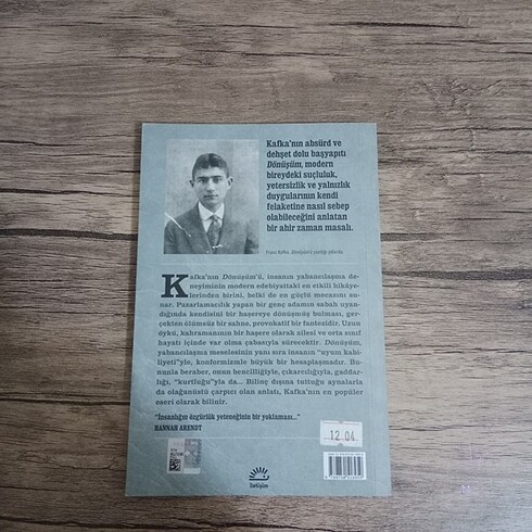  Franz Kafka, Dönüşüm 