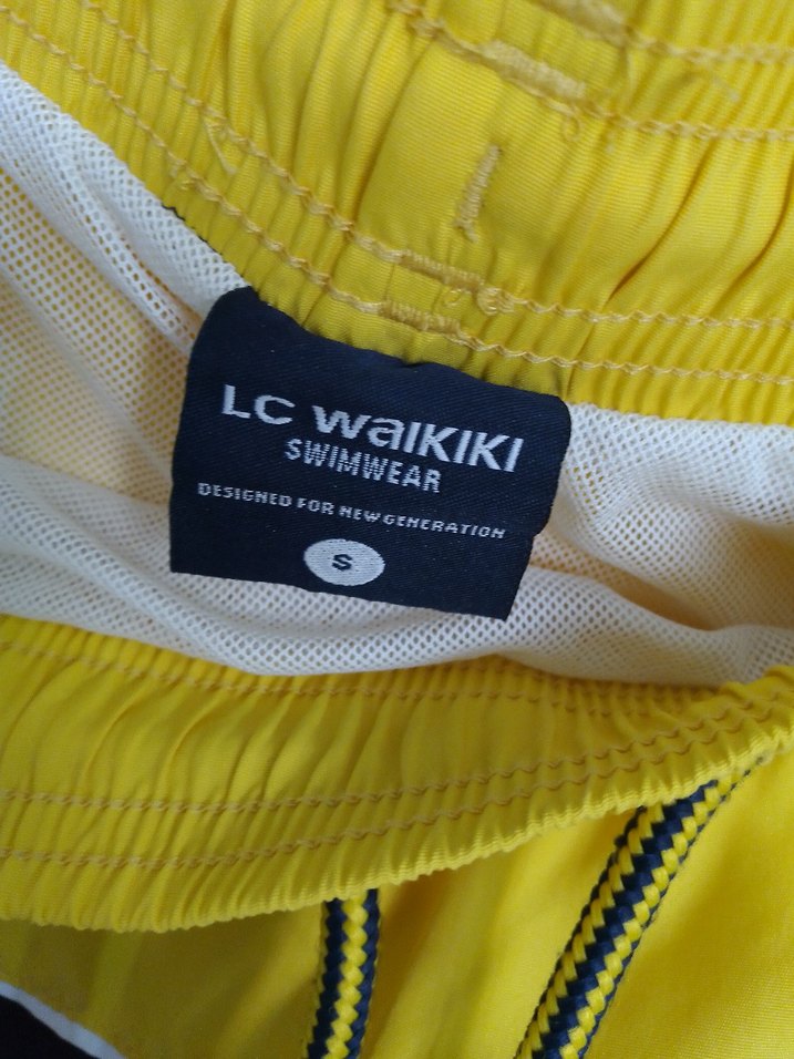 LCW S Beden Sarı Lacivert Erkek Deniz Şort - Görsel 4