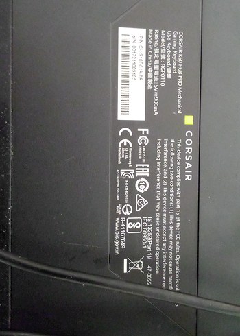 Temiz Corsair K60 RGB Pro Mekanik Oyuncu Klavyesi - Görsel 3