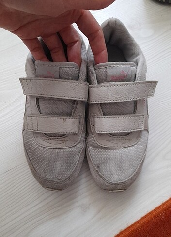 33 Beden gri Renk Puma Kız Çocuk Spor Ayakkabı
