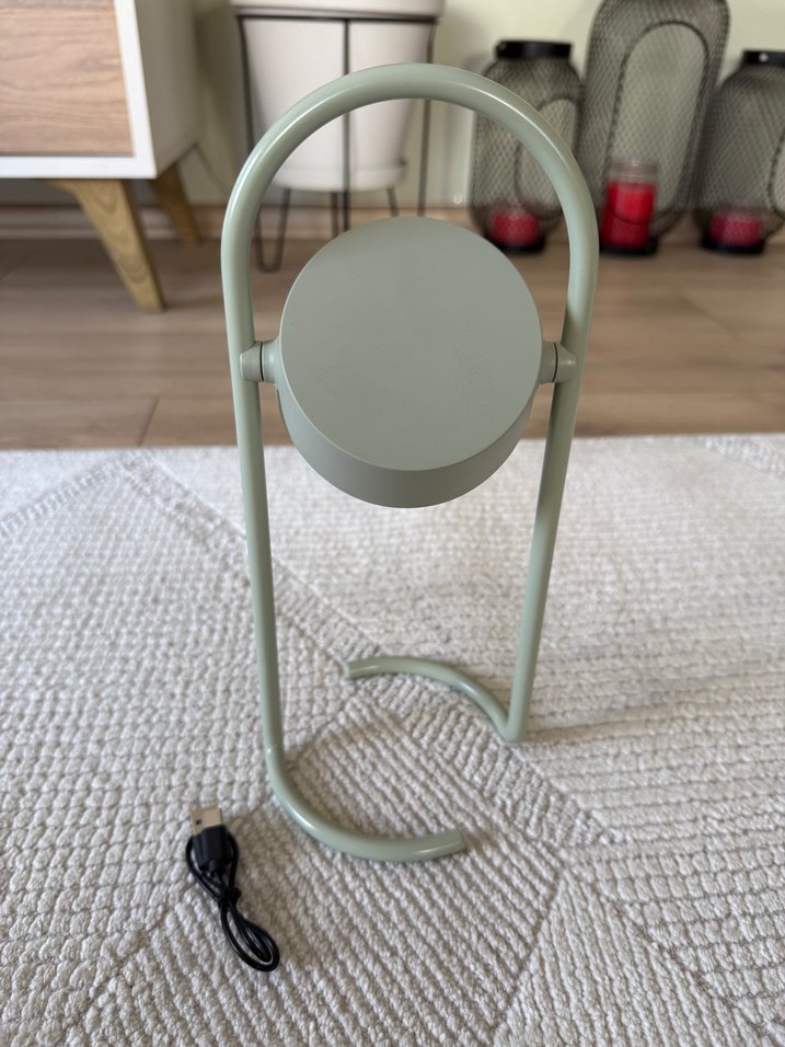 SOLVINDEN Yeşil Masa Lambası. Şarj kablosu dahildir. - Görsel 3