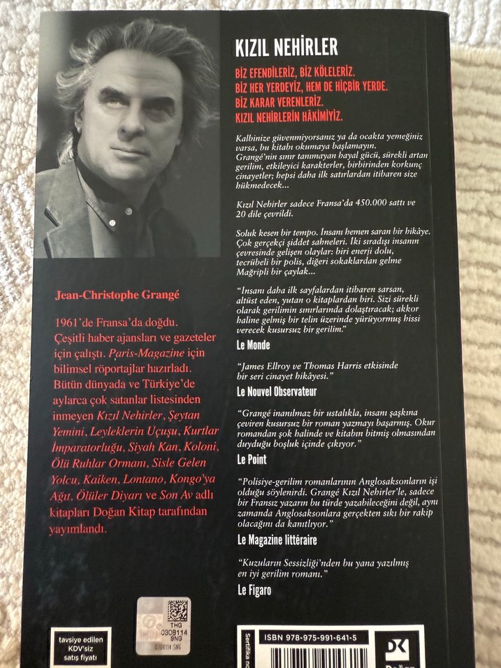 Kızıl Nehirler - Jean-Christophe Grangé - Görsel 2