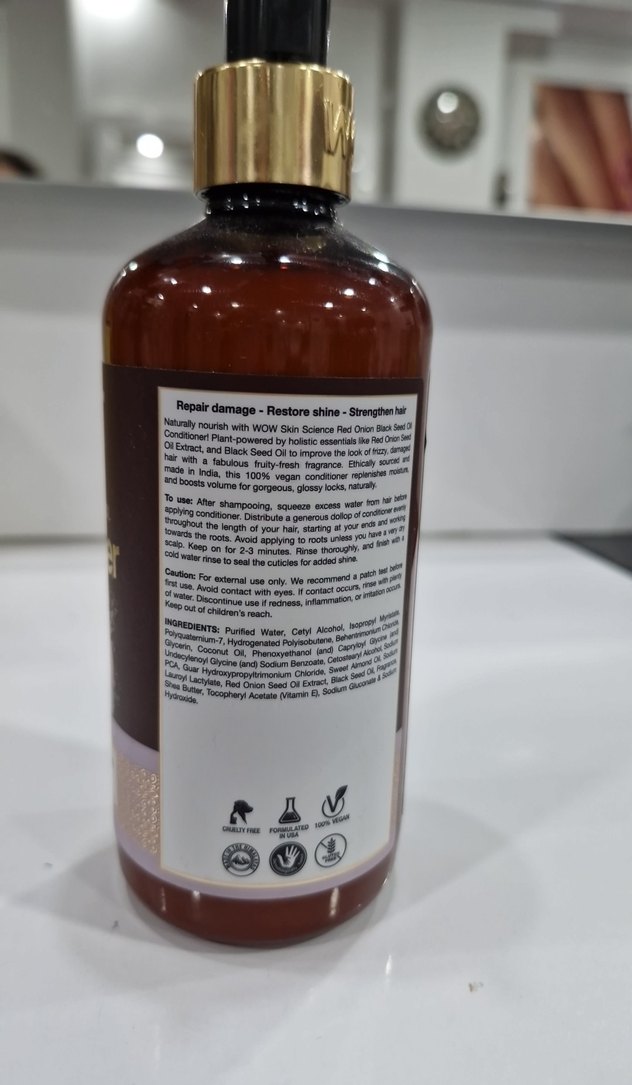 WOW siyah Kimyonlu,kirmizi sogan Saç Kremi 300 ml - Görsel 3