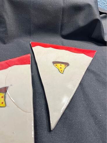 Diğer El yapımı seramik pizza tabağı 2 parça