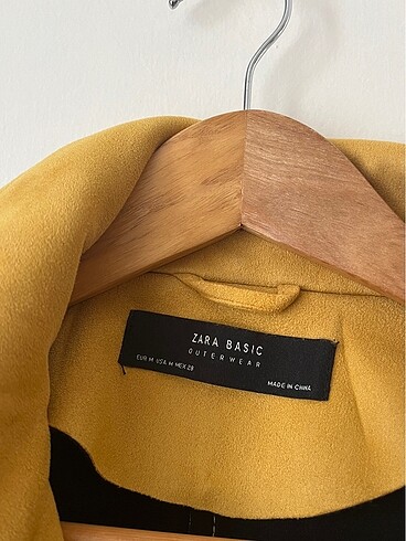 Zara ZARA BASIC OUTER WEAR CEKET SUET CROP MONT