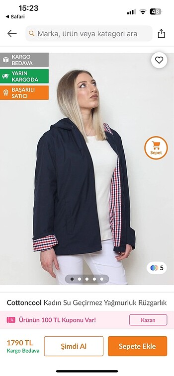 COTTONCOOL SU GEÇİRMEZ YAĞMURLUK
