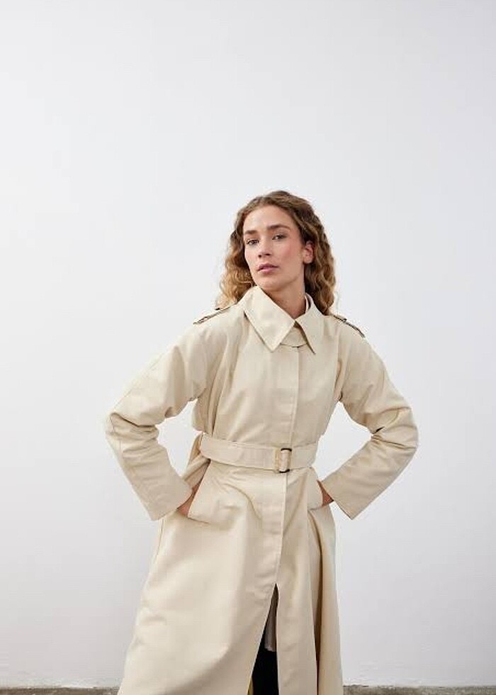 Fahhar kadın trençkot - Görsel 2