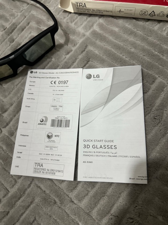 LG Plazma 3D TV İçin Parlak Gri 3D Gözlük - Görsel 3